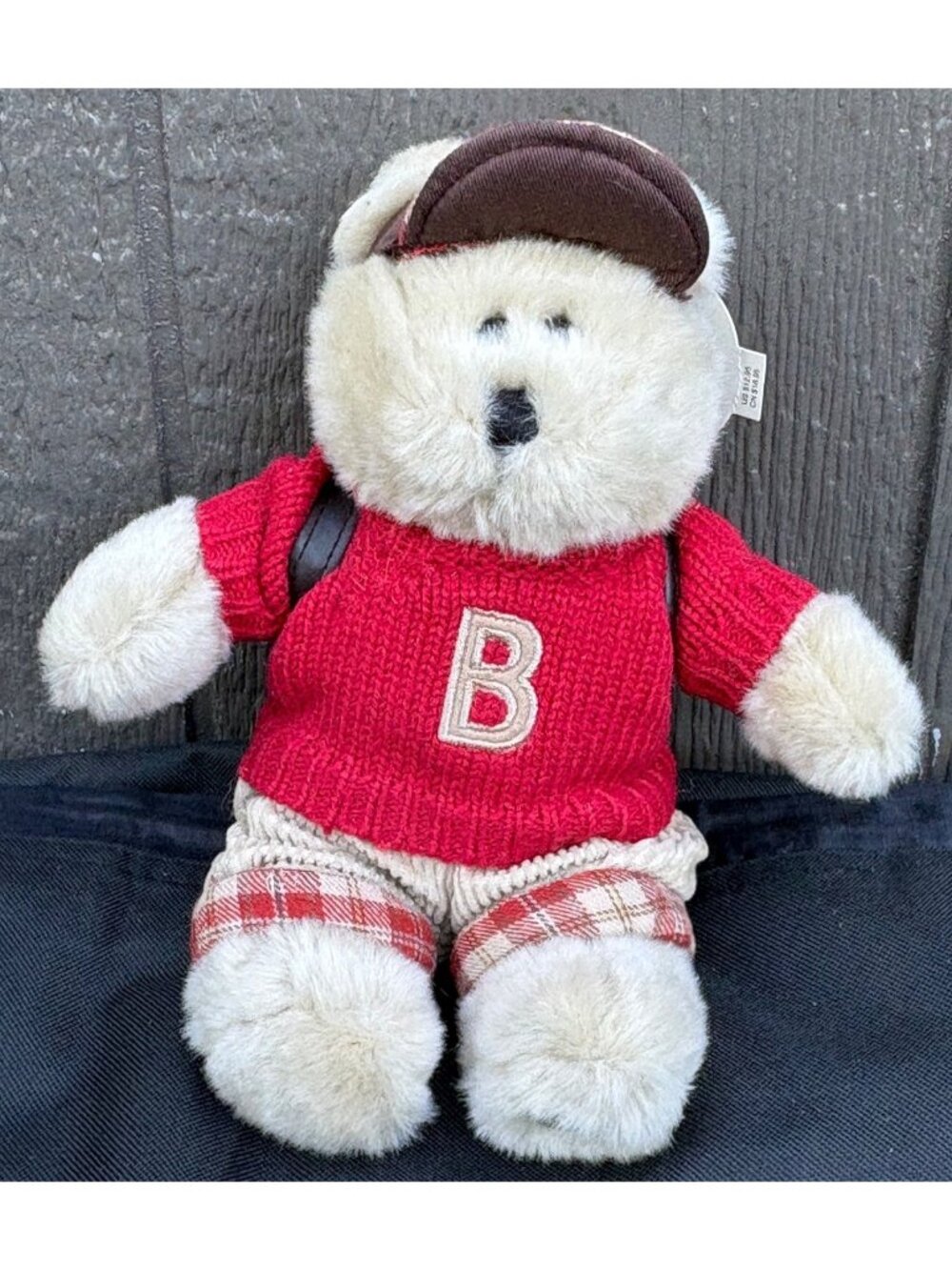 Starbucks 2002 Bearista Plush Bear Red Sweater & Backpack Vintage